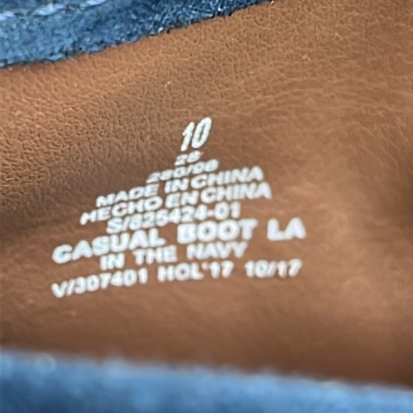 Old Navy Blue Faux Suede Lace Up Casual Chukka Boot Men’s Size 10 - Picture 9 of 10